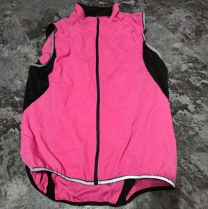 Women's Outto Reflective Running Cycling Pink Vest No Size